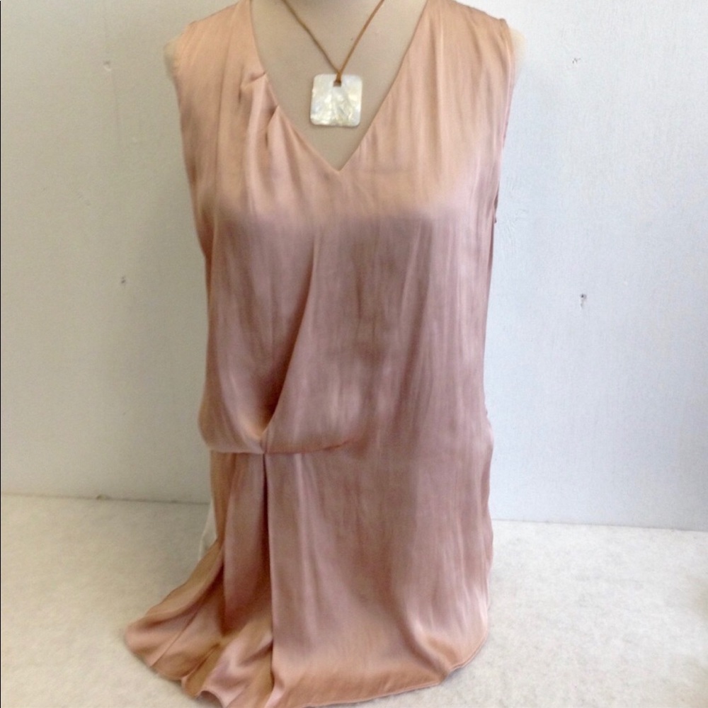 Gorgeous nude pink side draped top